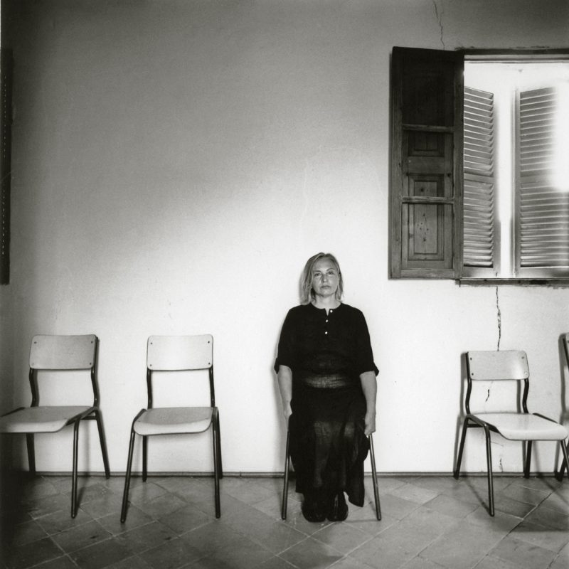 Teresa en su taller 2003